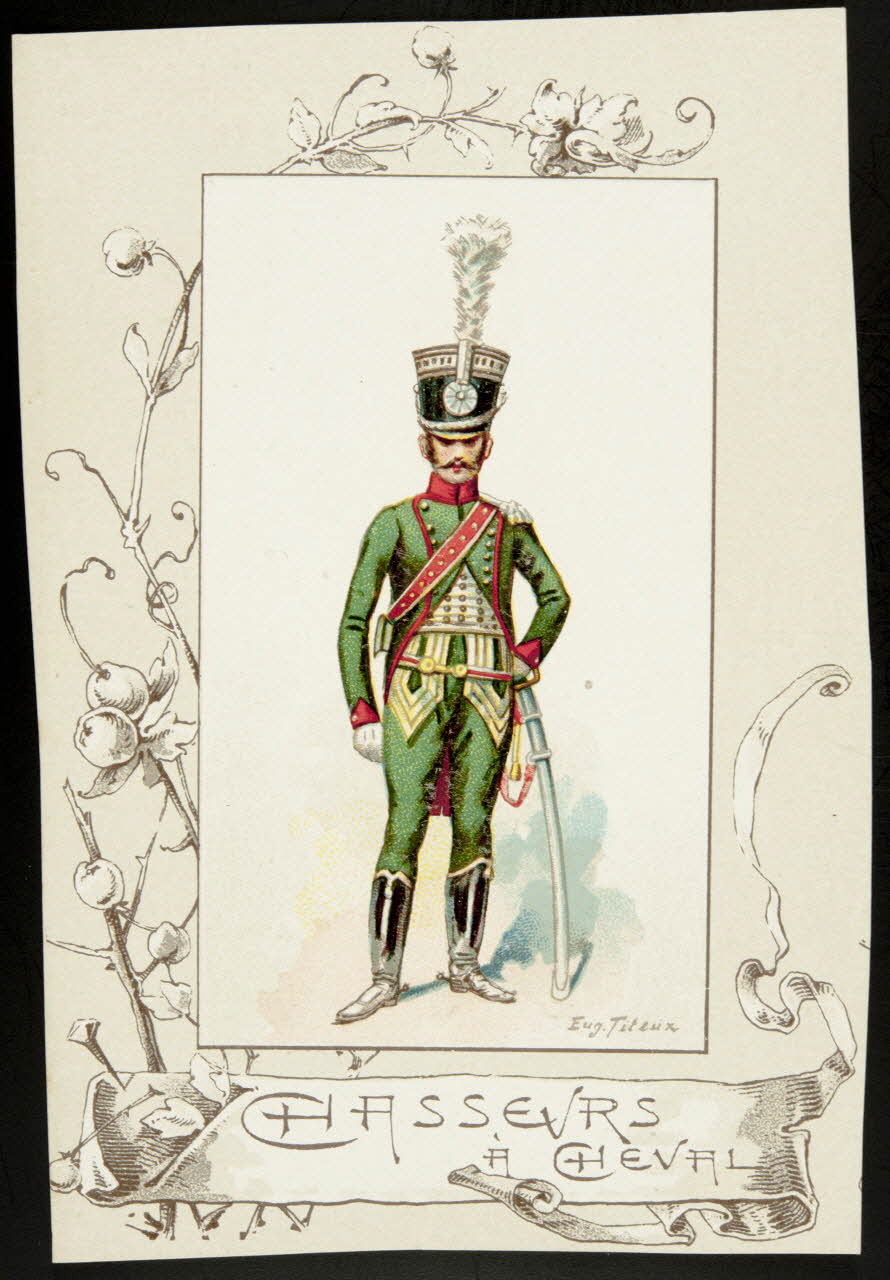 Titeur E. ; Imprimerie H. Laas carte réclame chromo Paris 1878-1905 1995.1.955.60 Photo