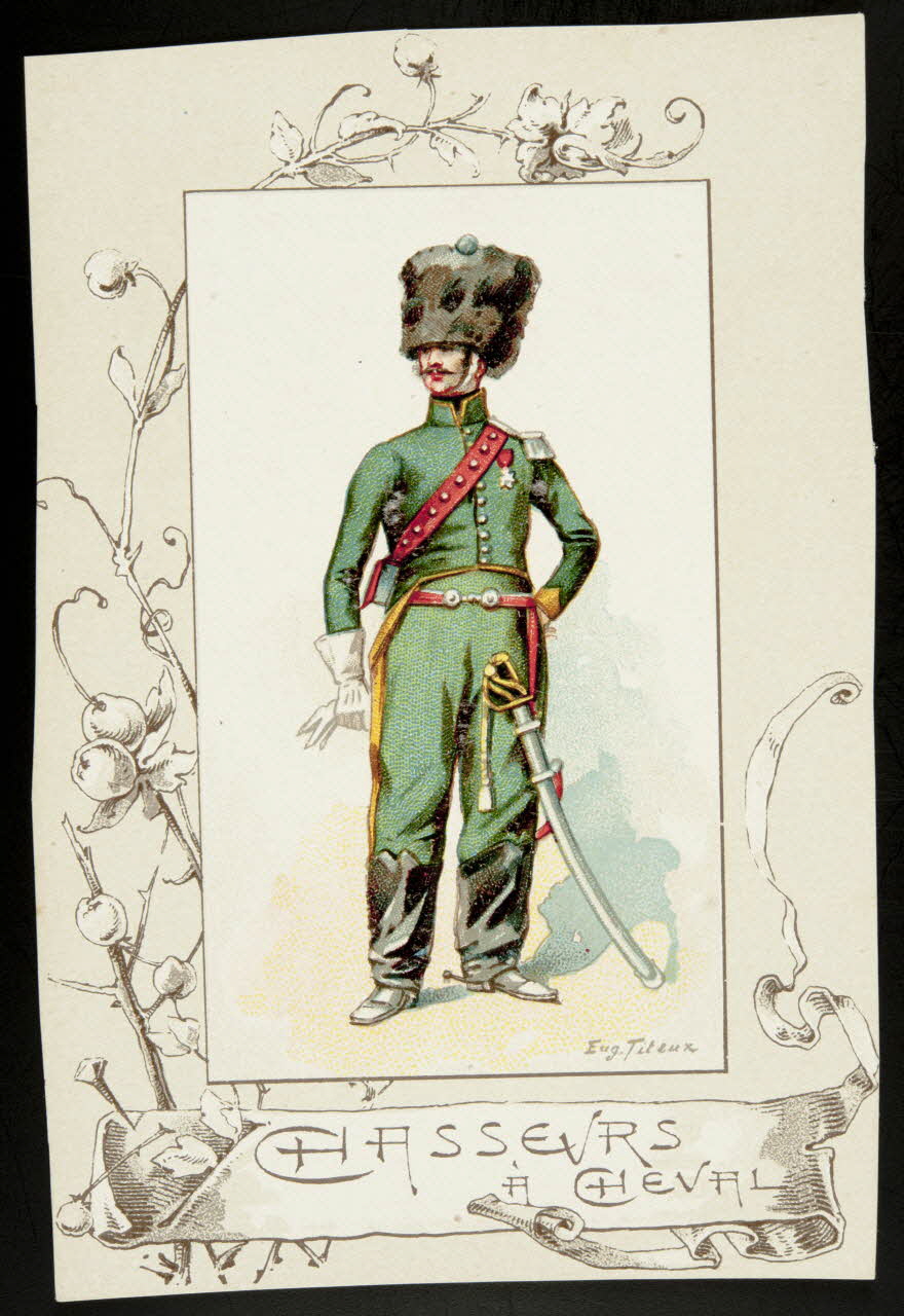 Titeur E. ; Imprimerie H. Laas carte réclame chromo Paris 1878-1905 1995.1.955.61 Photo