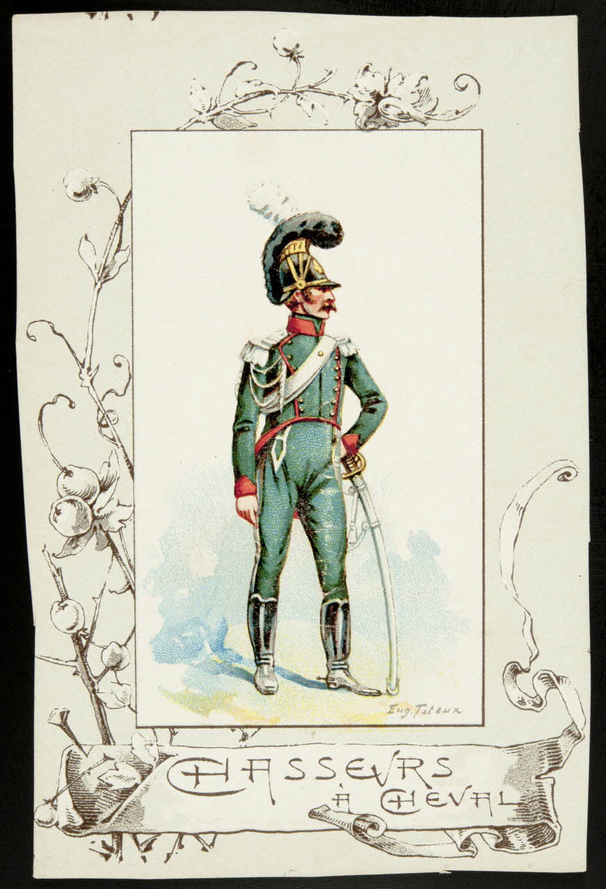 Titeur E. ; Imprimerie H. Laas carte réclame chromo Paris 1878-1905 1995.1.955.62 Photo