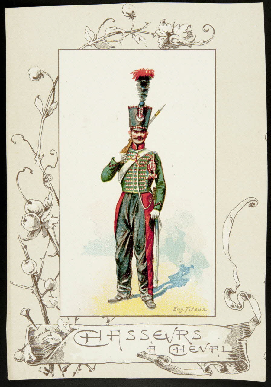 Titeur E. ; Imprimerie H. Laas carte réclame chromo Paris 1878-1905 1995.1.955.64 Photo