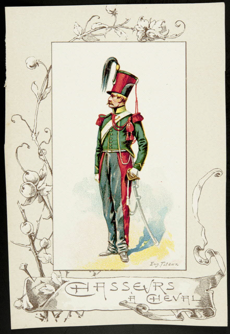 Titeur E. ; Imprimerie H. Laas carte réclame chromo Paris 1878-1905 1995.1.955.65 Photo