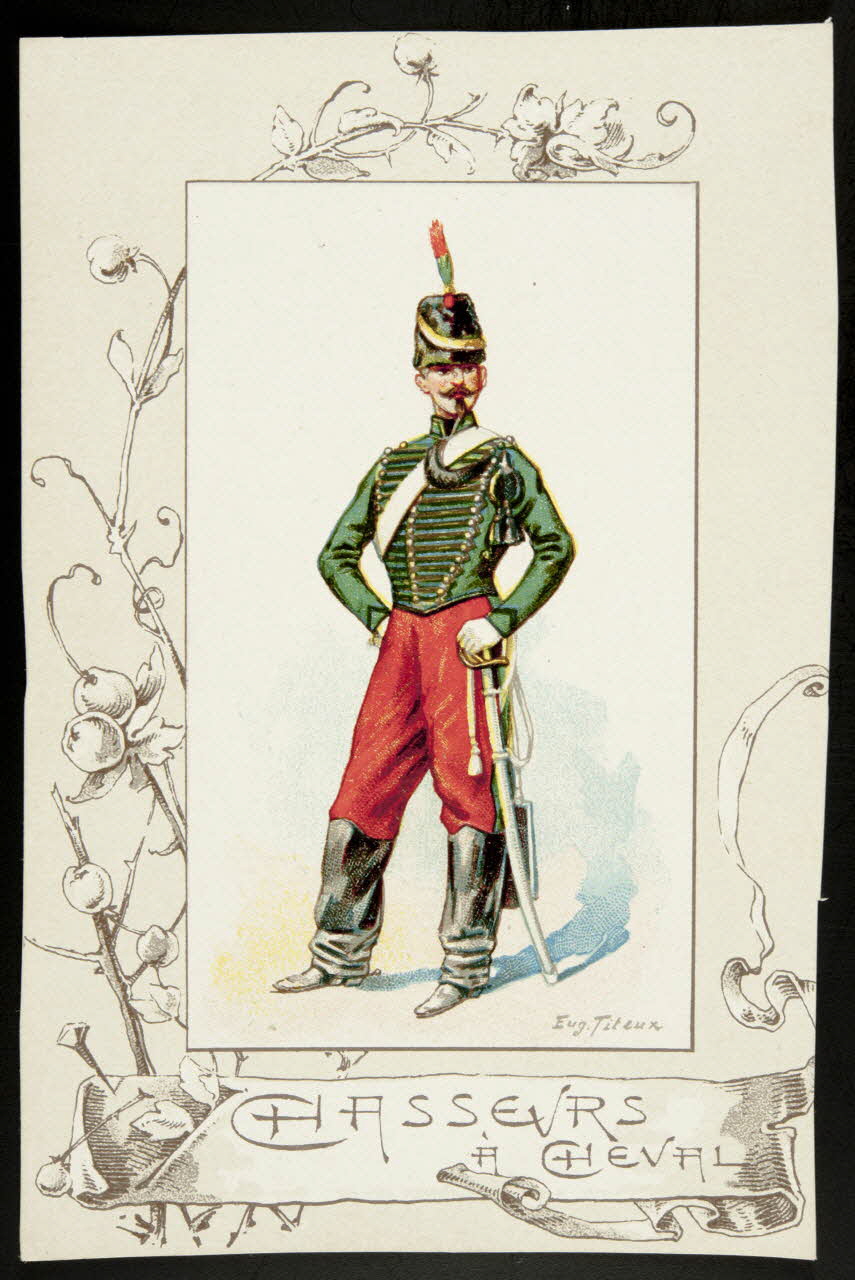 Titeur E. ; Imprimerie H. Laas carte réclame chromo Paris 1878-1905 1995.1.955.67 Photo