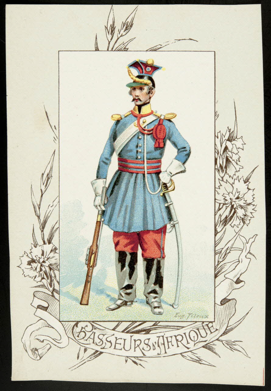 Titeur E. ; Imprimerie H. Laas carte réclame chromo Paris 1878-1905 1995.1.955.9 Photo