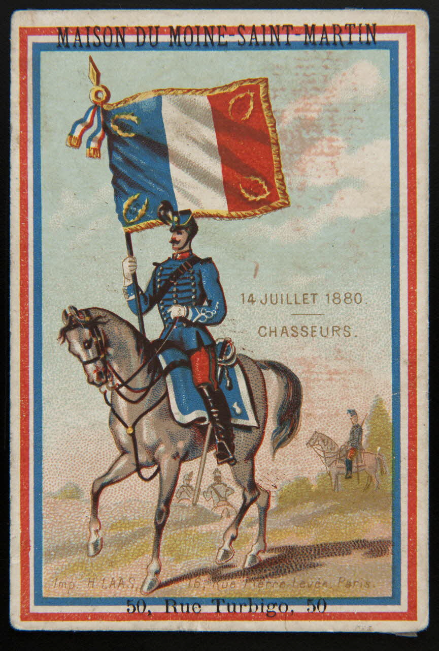 Imprimerie H. Laas carte réclame chromo Paris 1878-1905 1995.1.958.1 Photo