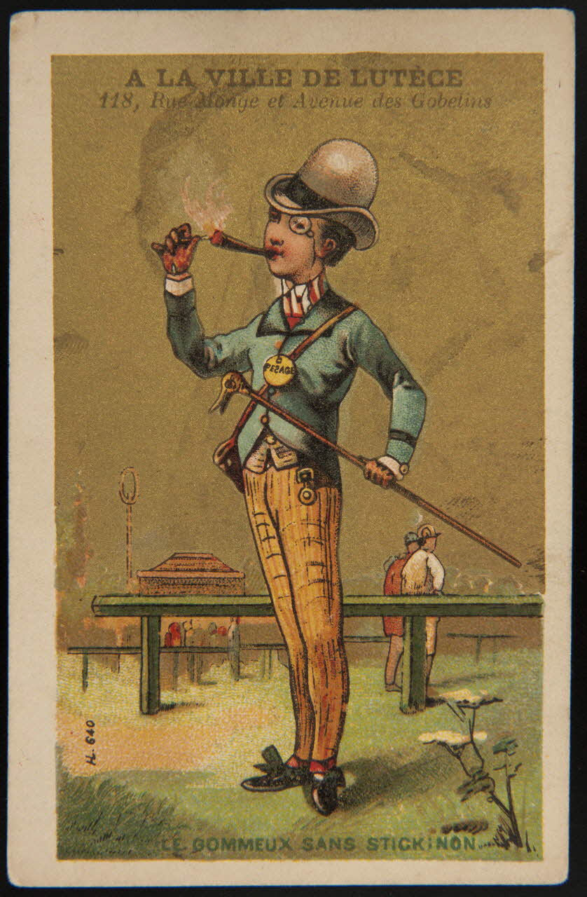 Imprimerie H. Laas carte réclame chromo Paris 1878-1905 1995.1.960.2 Photo