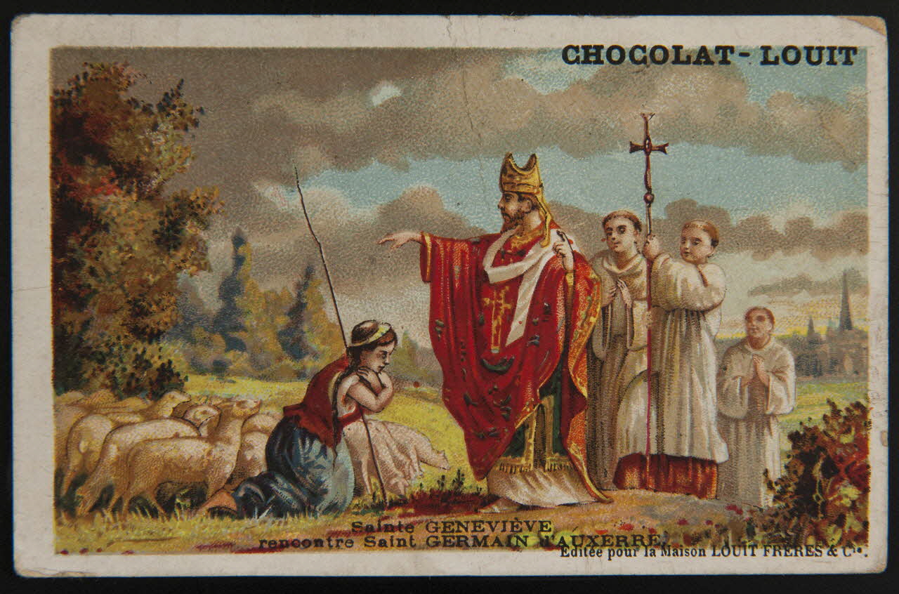 Imprimerie H. Laas carte réclame chromo Paris 1878-1905 1995.1.964.15 Photo