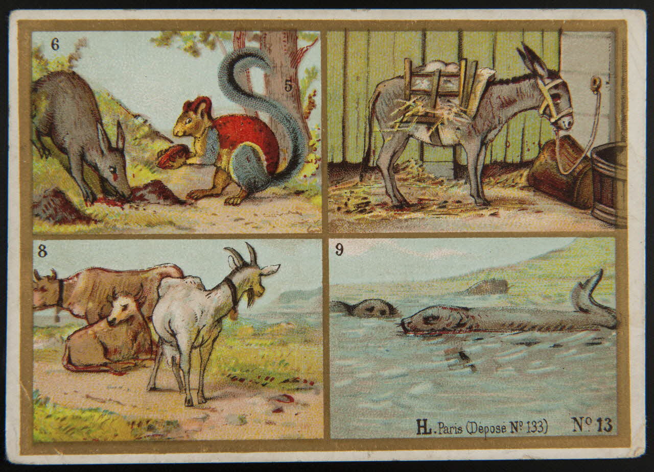 Imprimerie H. Laas carte réclame chromo Paris 1878-1905 1995.1.966.7 Photo