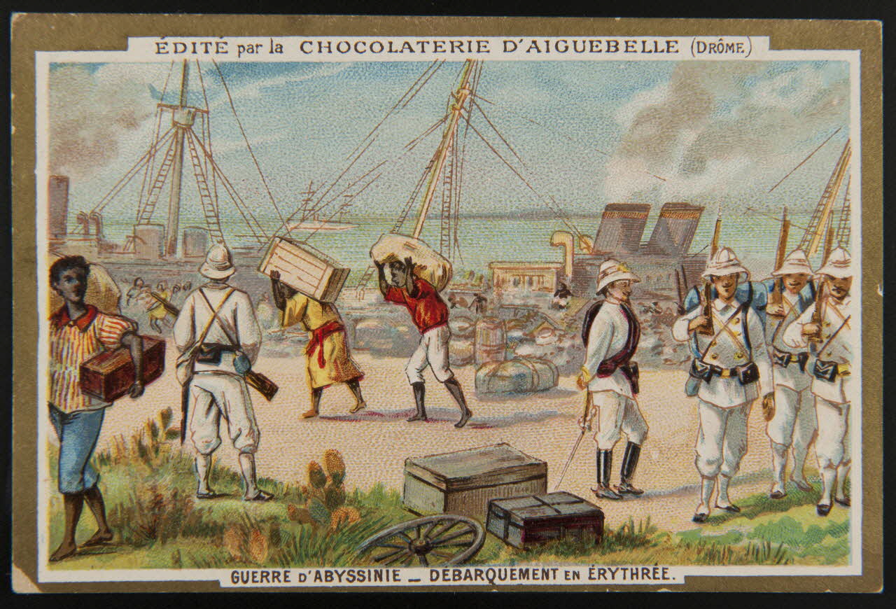 Imprimerie H. Laas carte réclame chromo Paris 1878-1905 1995.1.967.1 Photo