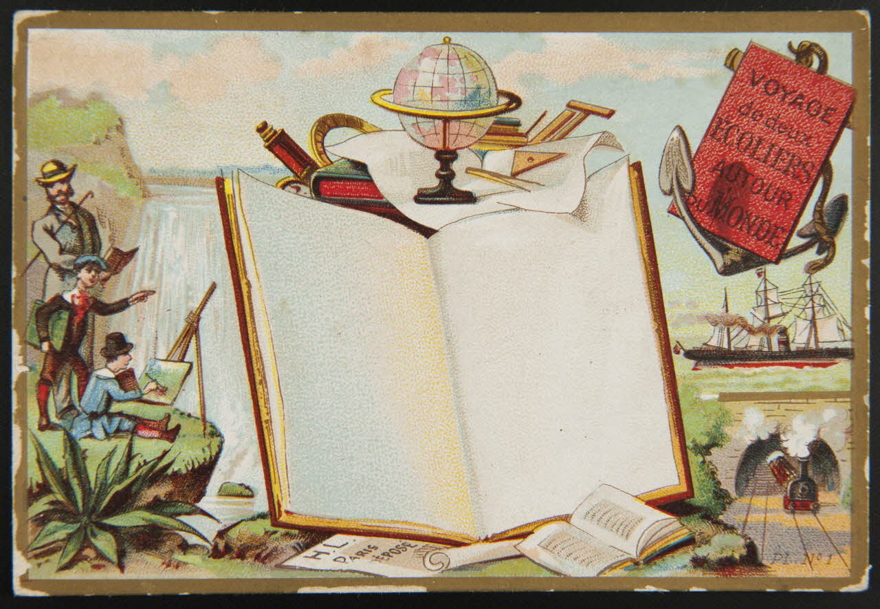 Imprimerie Emile Pécaud & Cie carte réclame chromo Paris 1905 1995.1.968.1 Photo