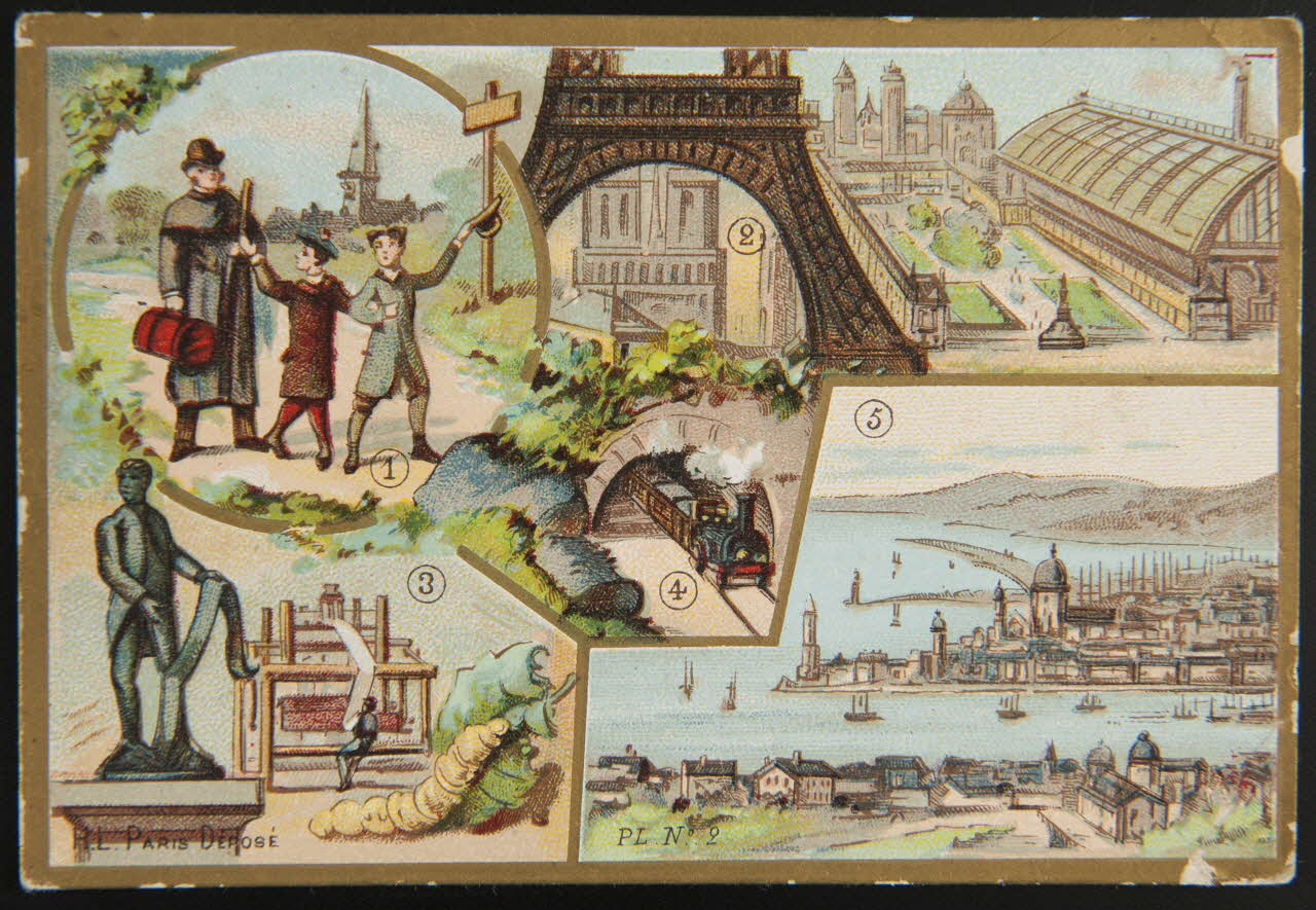 Imprimerie Emile Pécaud & Cie carte réclame chromo Paris 1905 1995.1.968.2 Photo