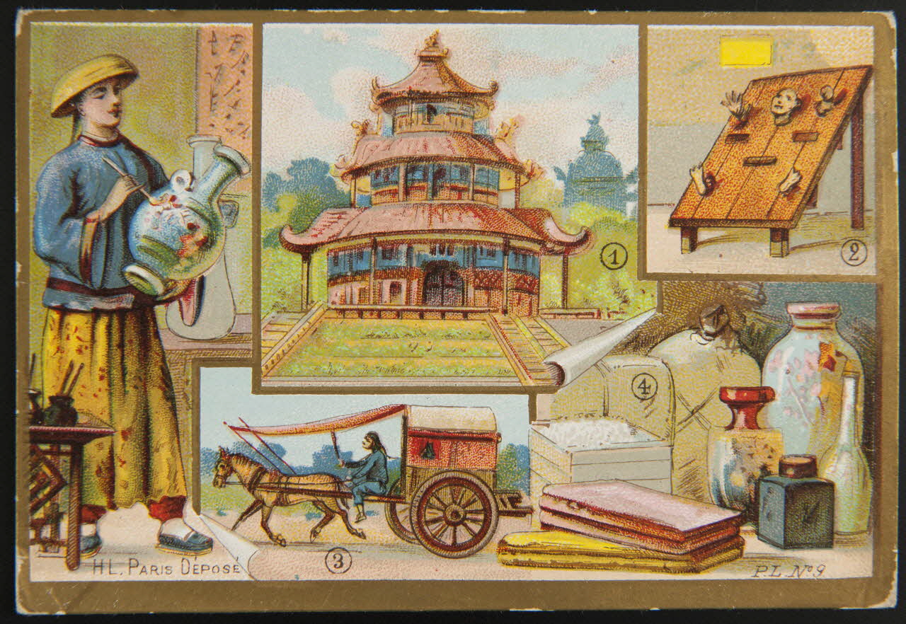 Imprimerie Emile Pécaud & Cie carte réclame chromo Paris 1905 1995.1.968.9 Photo