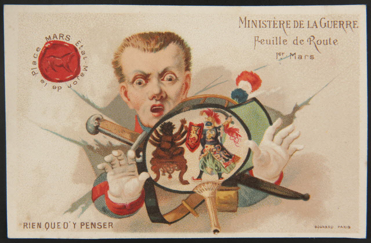 Bognard carte réclame chromo Paris 1876-1890 1995.1.97.3 Photo