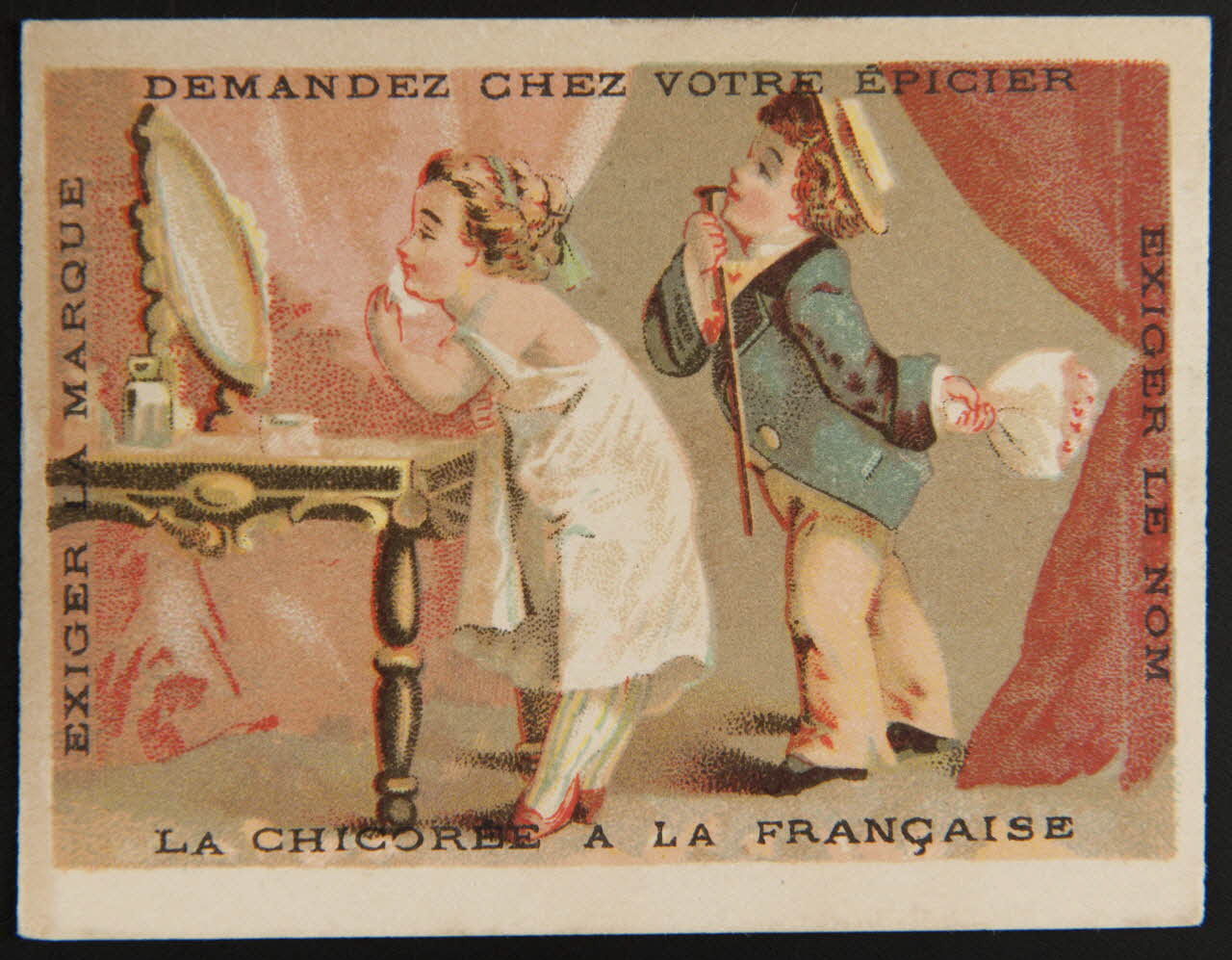 Imprimerie H. Laas carte réclame chromo Paris 1878-1905 1995.1.970.8 Photo