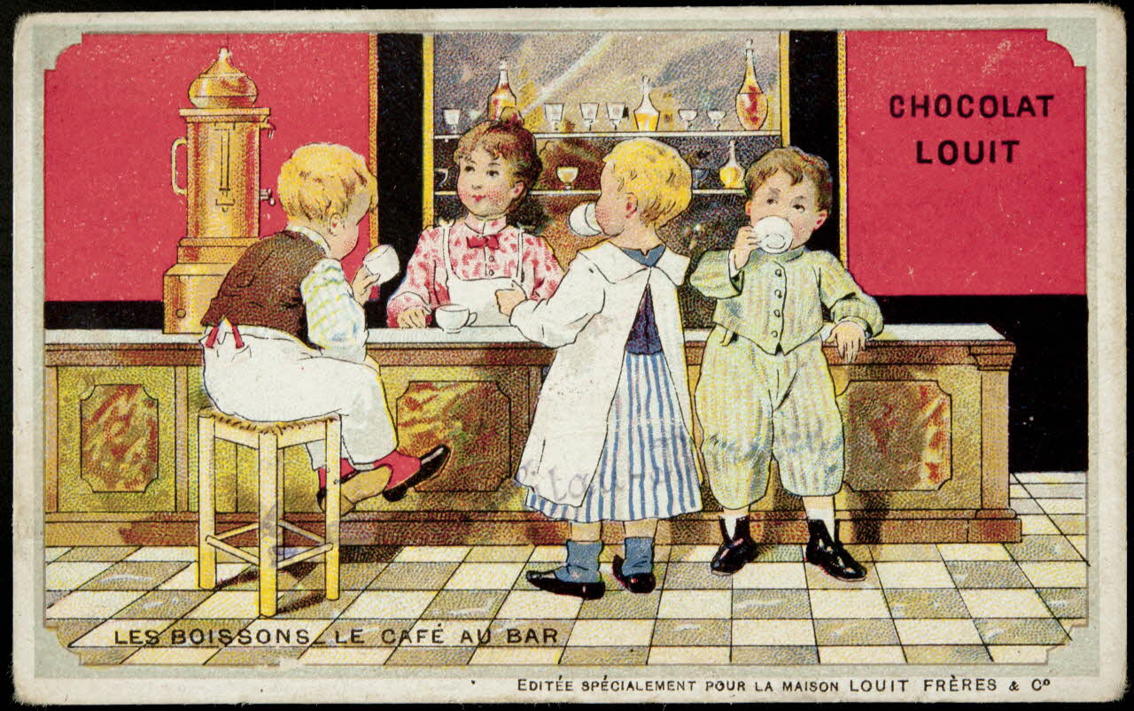 Imprimerie H. Laas ; Imprimerie Emile Pécaud & Cie carte réclame chromo Paris 1900-1905 1995.1.971.1 Photo