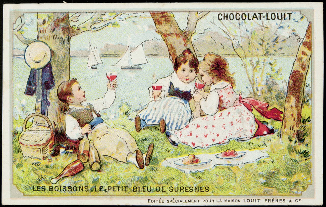 Imprimerie H. Laas ; Imprimerie Emile Pécaud & Cie carte réclame chromo Paris 1900-1905 1995.1.971.3 Photo