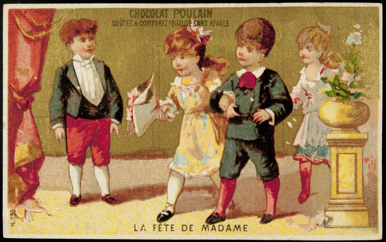 Imprimerie H. Laas carte réclame chromo Paris 1878-1905 1995.1.973.1 Photo