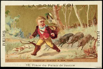 Imprimerie H. Laas carte réclame chromo Paris 1878-1905 1995.1.974.1 Photo