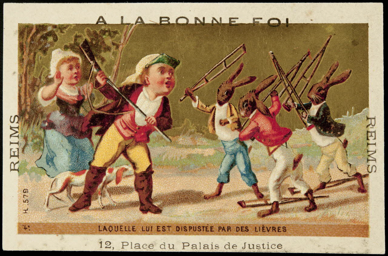 Imprimerie H. Laas carte réclame chromo Paris 1878-1905 1995.1.974.4 Photo