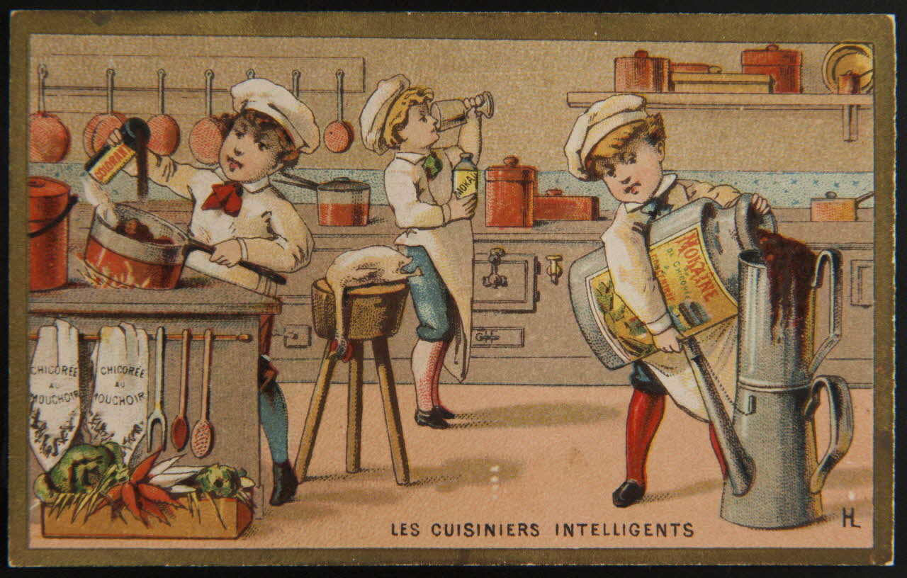 Imprimerie H. Laas carte réclame chromo Paris 1878-1905 1995.1.975.4 Photo