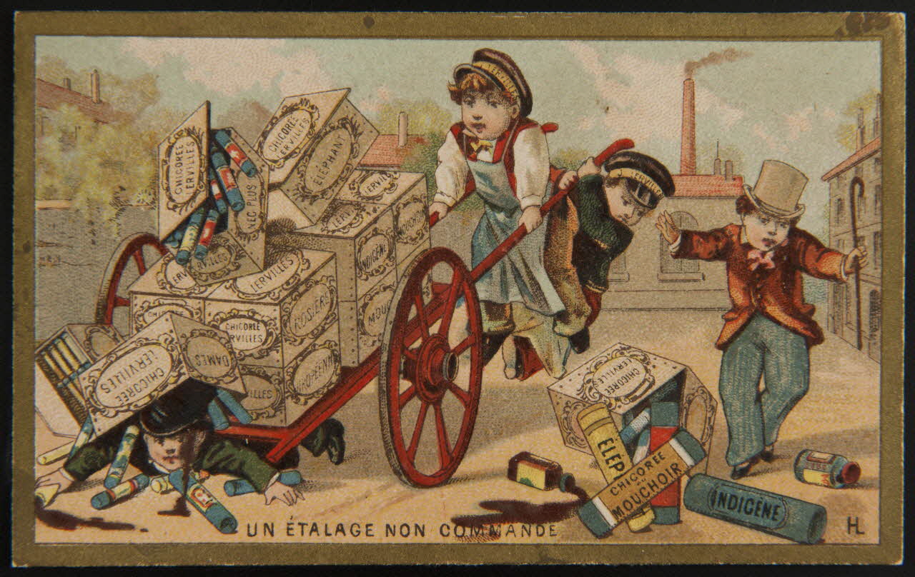 Imprimerie H. Laas carte réclame chromo Paris 1878-1905 1995.1.975.5 Photo