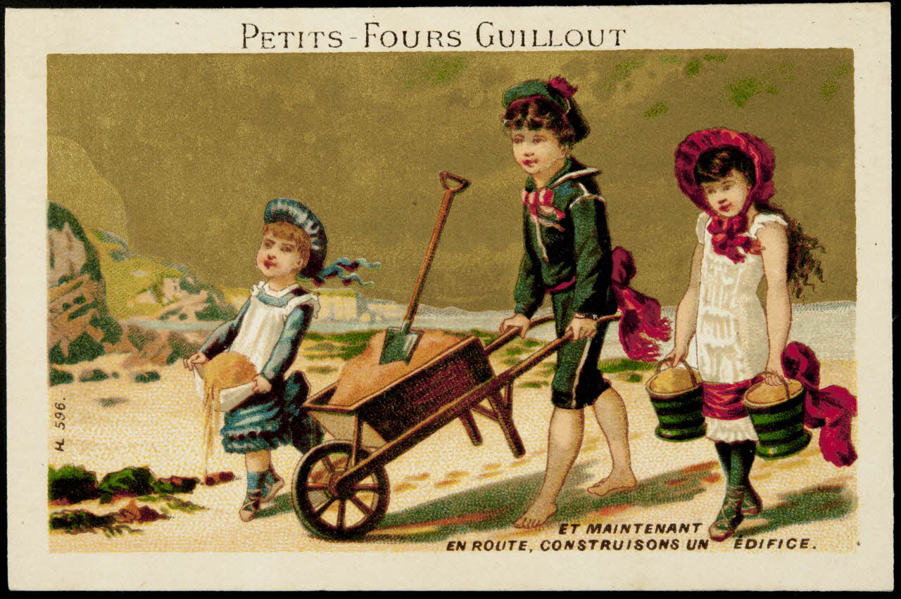 Imprimerie H. Laas carte réclame chromo Paris 1878-1905 1995.1.976.1 Photo