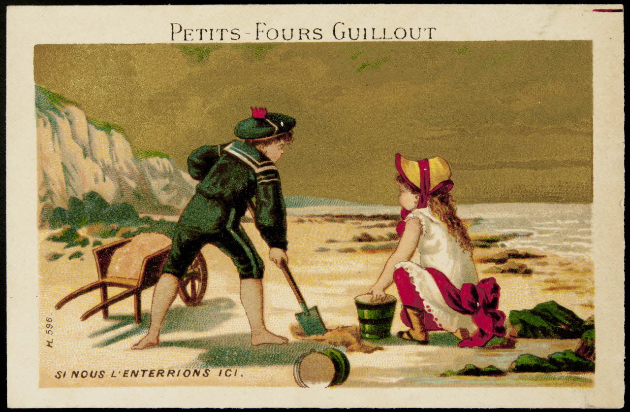 Imprimerie H. Laas carte réclame chromo Paris 1878-1905 1995.1.976.3 Photo