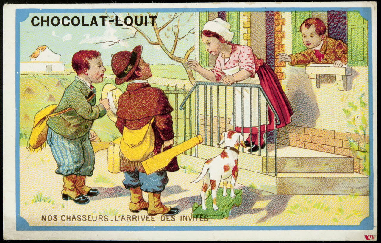 Imprimerie H. Laas carte réclame chromo Paris 1878-1905 1995.1.977.2 Photo