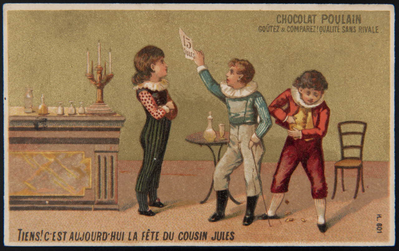 Imprimerie H. Laas carte réclame chromo Paris 1878-1905 1995.1.979.1 Photo