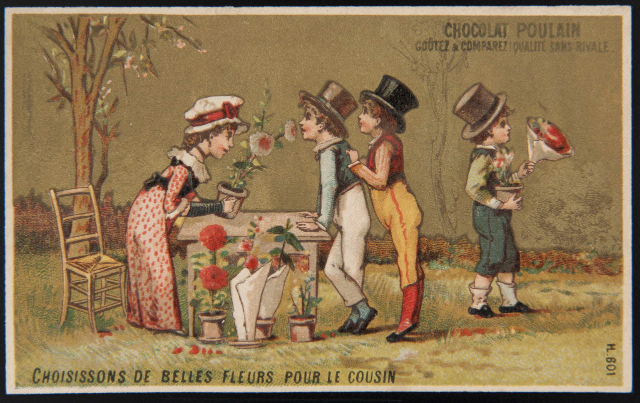 Imprimerie H. Laas carte réclame chromo Paris 1878-1905 1995.1.979.2 Photo