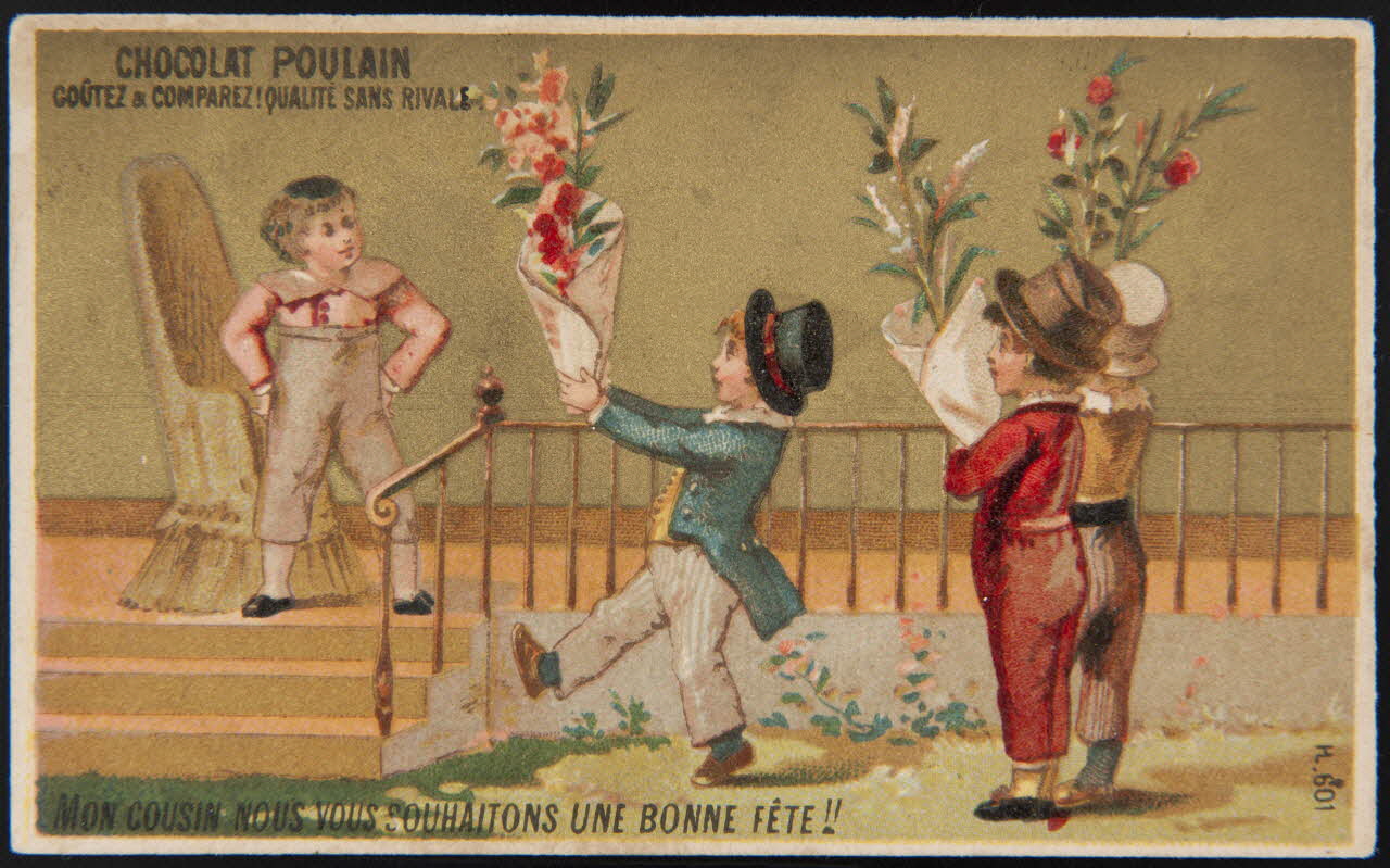 Imprimerie H. Laas carte réclame chromo Paris 1878-1905 1995.1.979.3 Photo