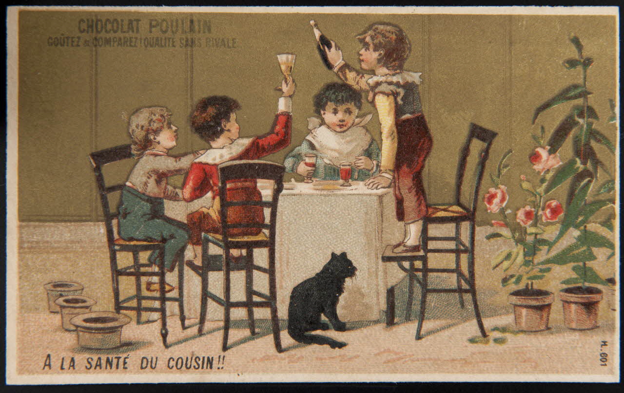 Imprimerie H. Laas carte réclame chromo Paris 1878-1905 1995.1.979.4 Photo