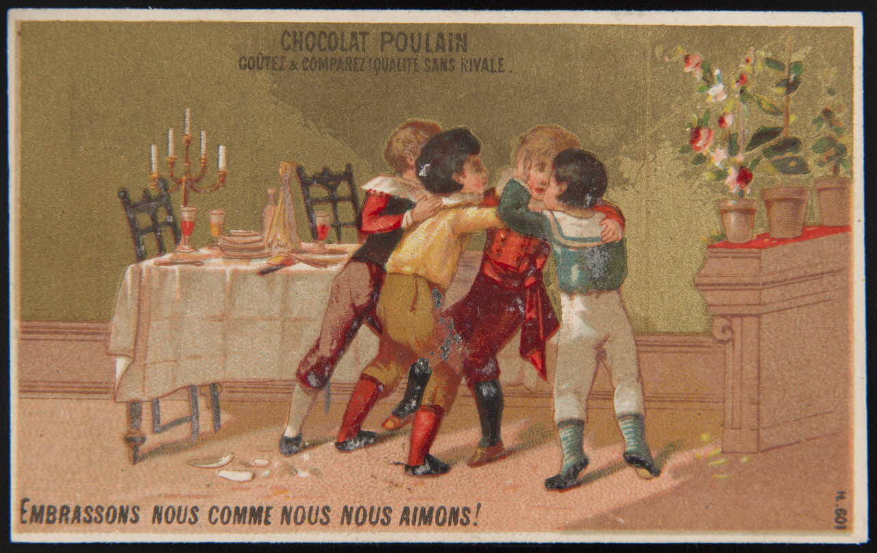 Imprimerie H. Laas carte réclame chromo Paris 1878-1905 1995.1.979.5 Photo