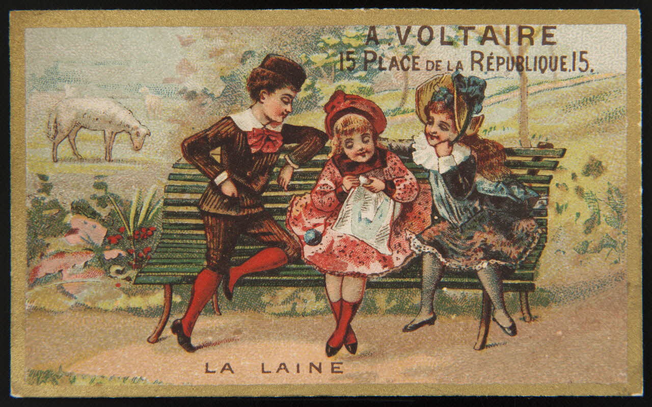 Imprimerie H. Laas carte réclame chromo Paris 1878-1905 1995.1.981.3 Photo