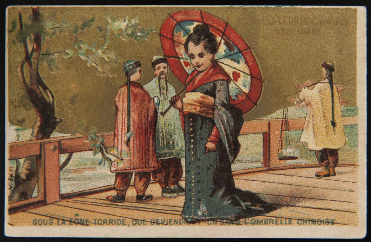 Imprimerie H. Laas carte réclame chromo Paris 1878-1905 1995.1.983.2 Photo