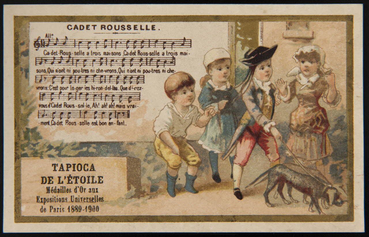 Imprimerie H. Laas ; Imprimerie Emile Pécaud & Cie carte réclame chromo Paris 1900-1905 1995.1.985.1 Photo