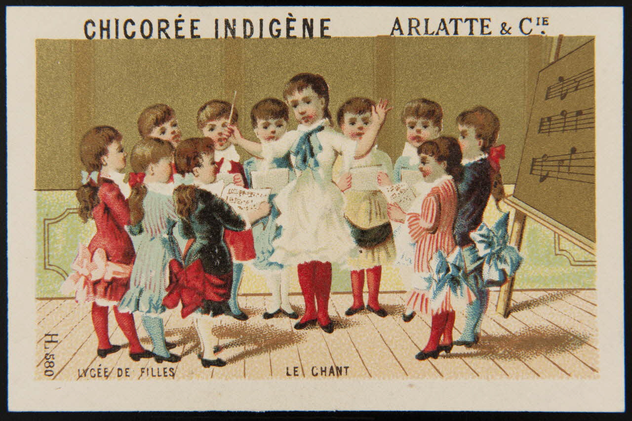 Imprimerie H. Laas carte réclame chromo Paris 1878-1905 1995.1.986.1 Photo