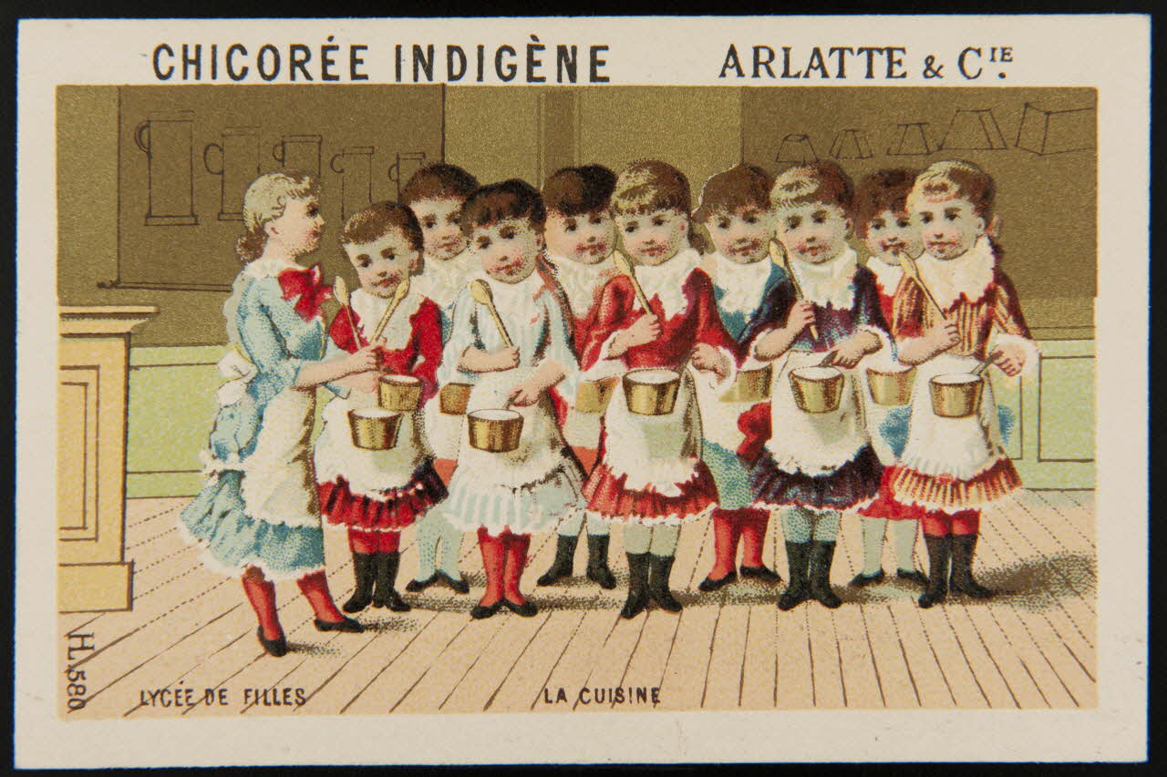 Imprimerie H. Laas carte réclame chromo Paris 1878-1905 1995.1.986.2 Photo