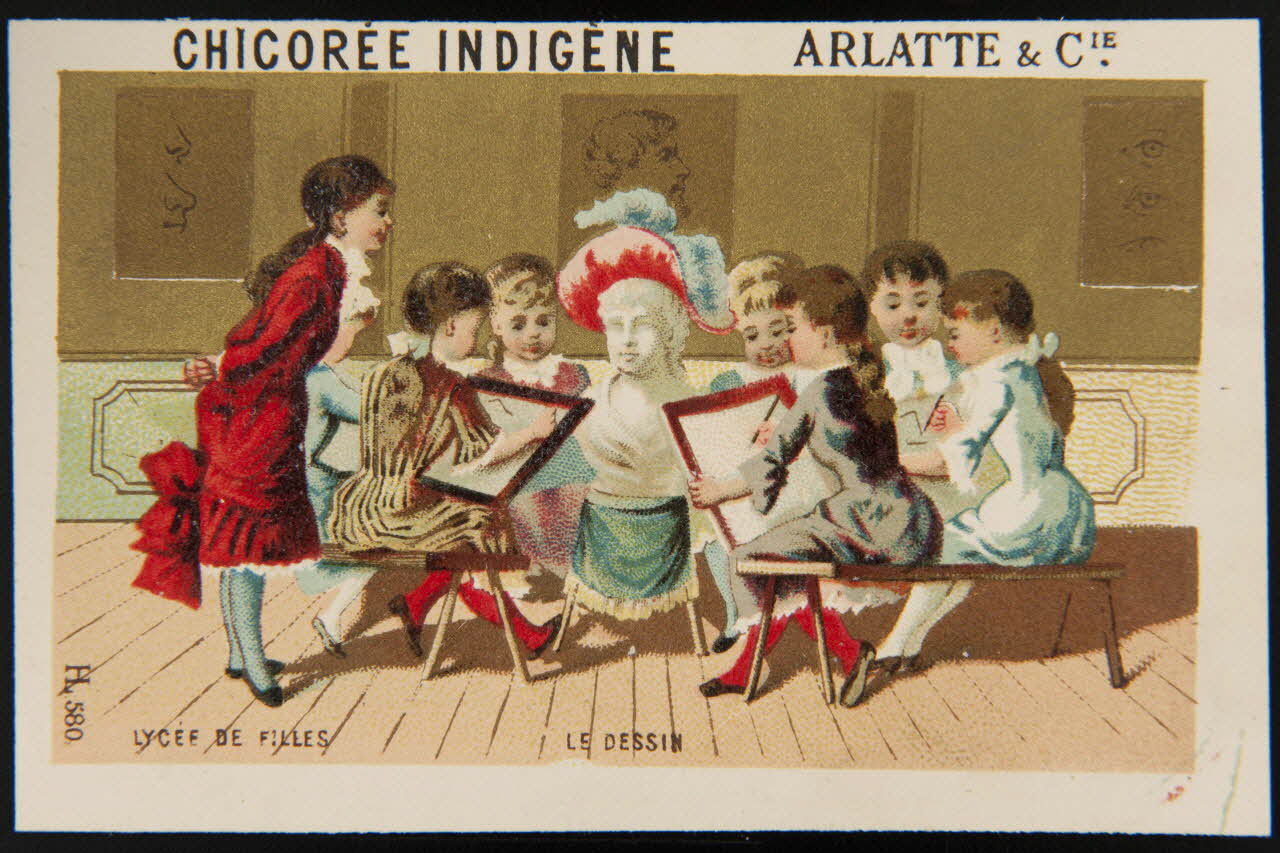 Imprimerie H. Laas carte réclame chromo Paris 1878-1905 1995.1.986.3 Photo