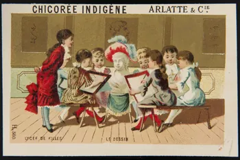 Imprimerie H. Laas carte réclame chromo Paris 1878-1905 1995.1.986.3 Photo