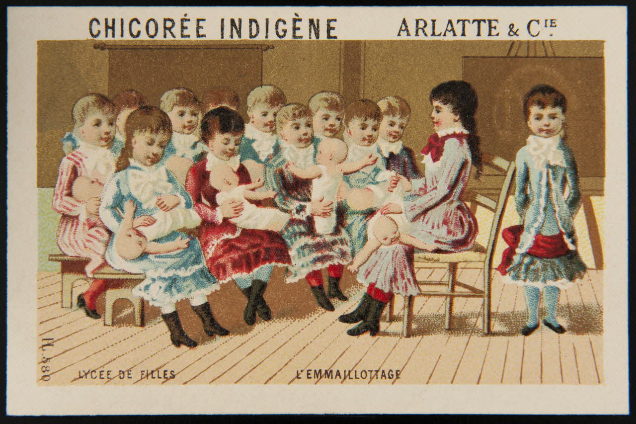 Imprimerie H. Laas carte réclame chromo Paris 1878-1905 1995.1.986.4 Photo