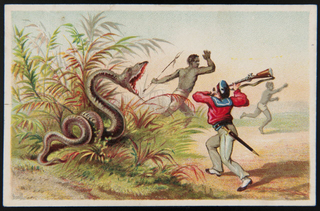 Imprimerie H. Laas carte réclame chromo Paris 1878-1905 1995.1.989.1 Photo