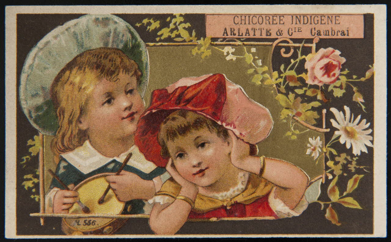 Imprimerie H. Laas carte réclame chromo Paris 1878-1905 1995.1.991.2 Photo