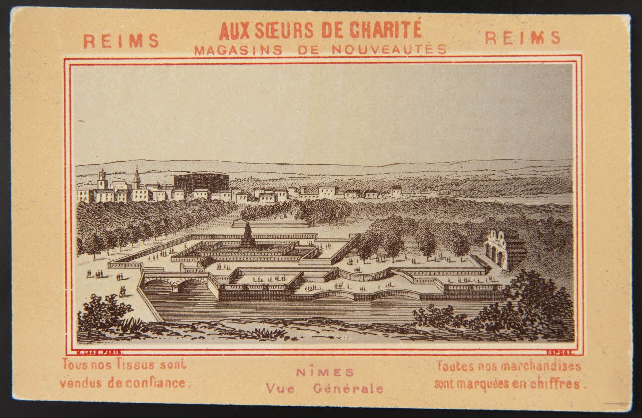 Imprimerie H. Laas carte réclame chromo Paris 1878-1905 1995.1.996.32 Photo