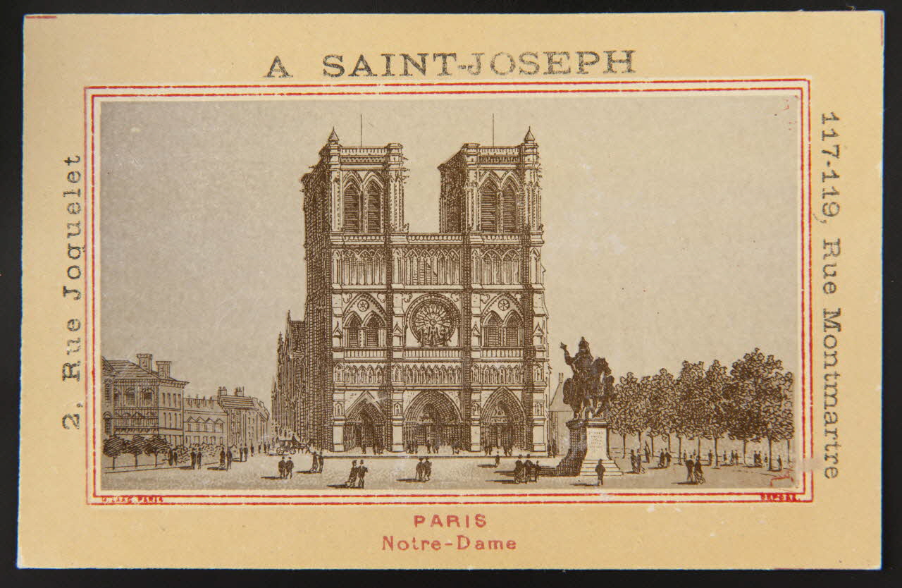 Imprimerie H. Laas carte réclame chromo Paris 1878-1905 1995.1.996.34 Photo