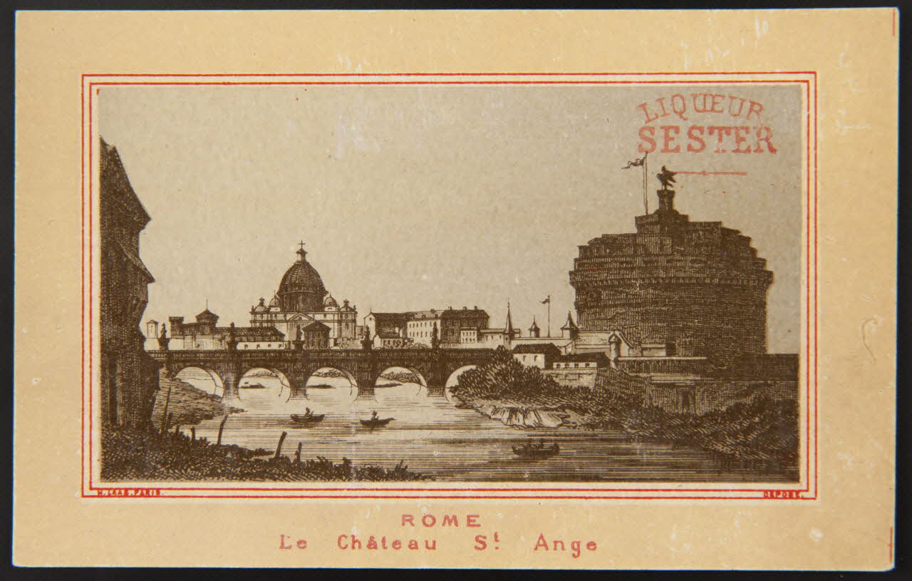 Imprimerie H. Laas carte réclame chromo Paris 1878-1905 1995.1.996.38 Photo