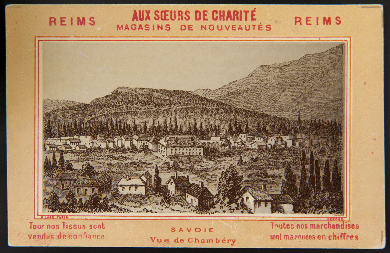 Imprimerie H. Laas carte réclame chromo Paris 1878-1905 1995.1.996.43 Photo