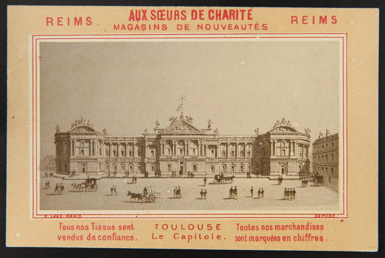 Imprimerie H. Laas carte réclame chromo Paris 1878-1905 1995.1.996.45 Photo
