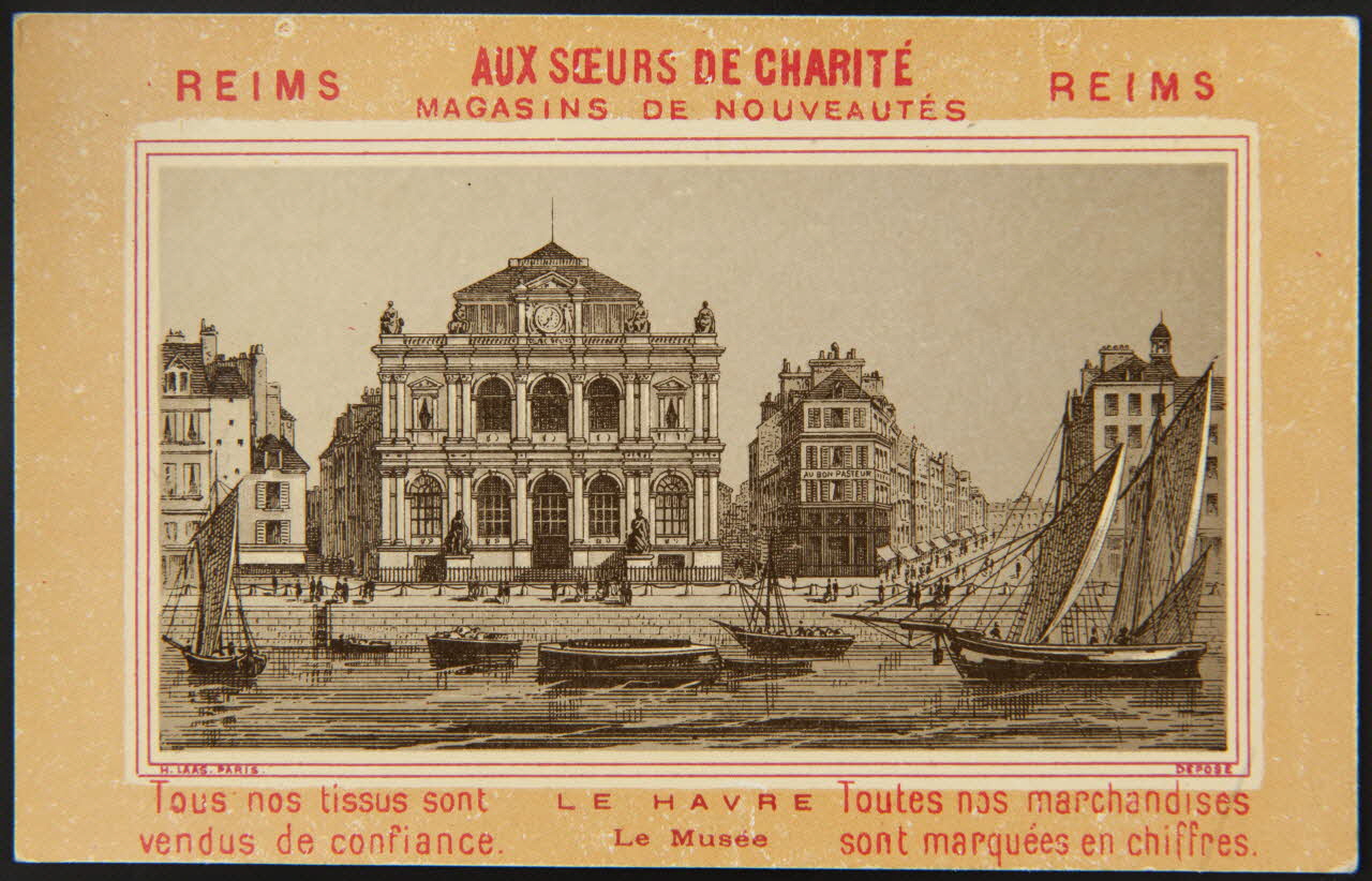 Imprimerie H. Laas carte réclame chromo Paris 1878-1905 1995.1.996.55 Photo