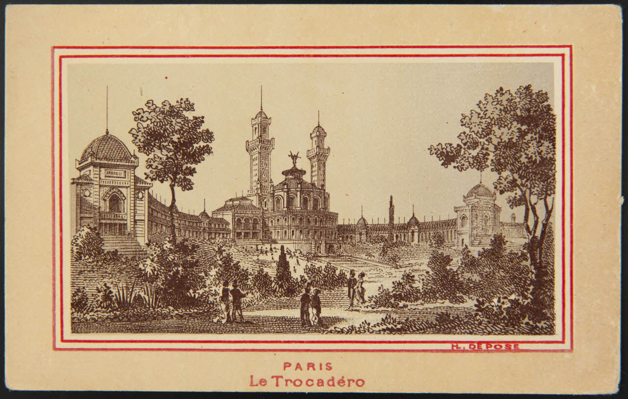 Imprimerie H. Laas carte réclame chromo Paris 1878-1905 1995.1.996.58 Photo