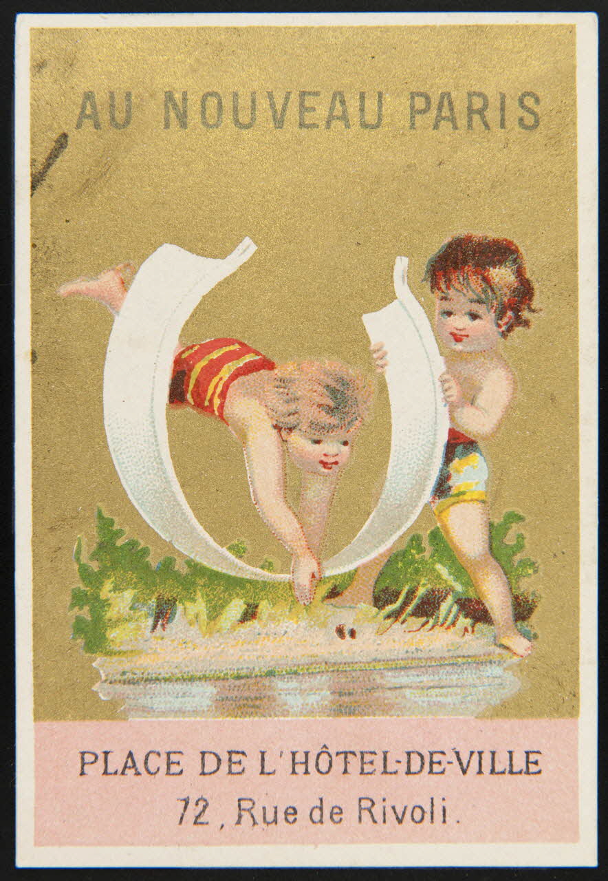 Mertens Léon carte réclame chromo Paris 1920 1995.1.998.24 Photo